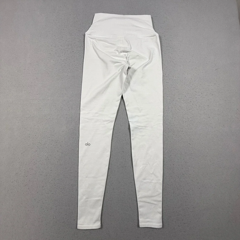 Alo Yoga High Waist Airbrush Leggings White Athletic Yoga Pants XS
